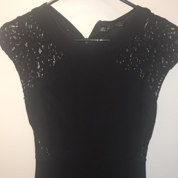 Zara Dresses & Skirts - Zara Trafaluc LBD with lace cut outs